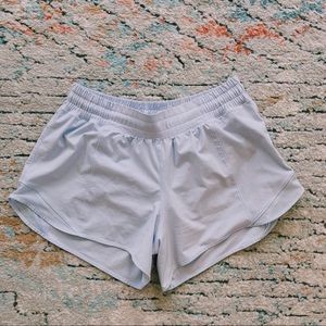 Lululemon Hotty Hot Shorts in Blue Linen (size 8 tall)